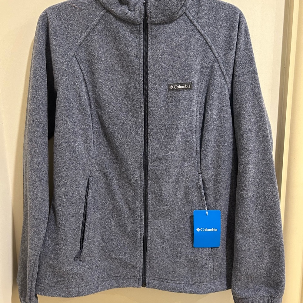 Columbia Women’s Heathered Blue Soft Fleece Jacket